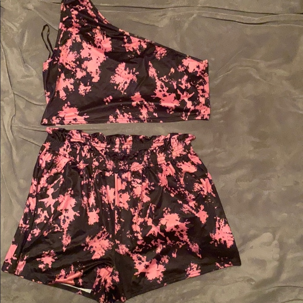2pc matching crop and bottom set
